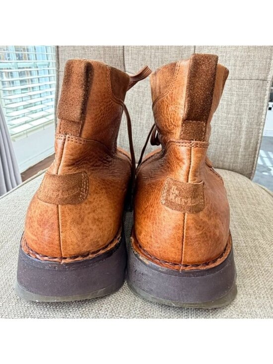 Dr. Martens Vintage Brown Leather Platform Shoes Men’s Size 12 main image 6